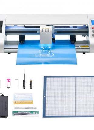 Cutting Machine, Automatic Edge Detection Vinyl Cutter Machine with Design Software and Materials, Compatible with Multiple File Formats, for Creating Customized DIY Crafts, Cards, Stickers