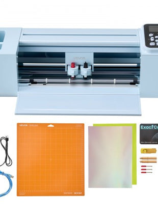 Vinyl Cutting Machine, 12 in, Button and Screen Controlled Vinyl Cutter, 20000+ Built-in Design Resources, Compatible with Mac, Windows, Android and iOS, for Creating Customized Crafts Cards
