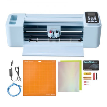 Vinyl Cutting Machine, 12 in, Button and Screen Controlled Vinyl Cutter, 20000+ Built-in Design Resources, Compatible with Mac, Windows, Android and iOS, for Creating Customized Crafts Cards