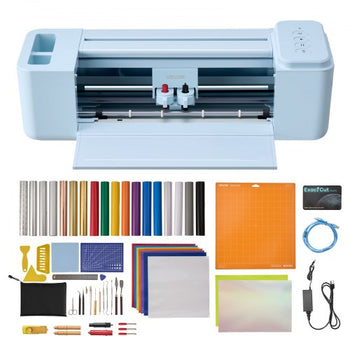 Vinyl Cutting Machine, 12 in, Button-Controlled Vinyl Cutter with Materials and Tool Kit, 20000+ Built-in Design Resources, Compatible with Mac, Windows, Android and iOS, for Customized Cards