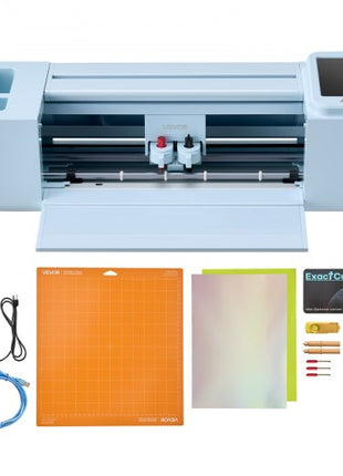 Vinyl Cutting Machine, 12 in, Touchscreen-Controlled Vinyl Cutter, 20000+ Built-in Design Resources, Compatible with Mac, Windows, Android and iOS, for Creating Customized Crafts Cards, Decor