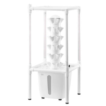 Hydroponic Growing System with Grow Light, 30 Pods Vertical 6 Tiers Hydroponic Tower, Home Hydronic Garden with Water Pump, Plants Germination Kit for Indoor Herbs, Fruits and Vegetables