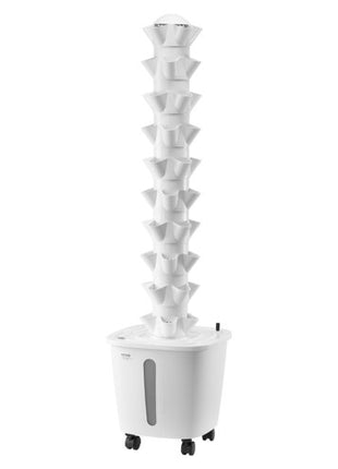Hydroponic Growing System, 50 Pods Vertical 10 Tiers Hydroponic Tower, Rolling Hydronic Garden with Water Pump & Wheels, Indoor Plants Germination Kit for Herbs Fruits & Vegetables