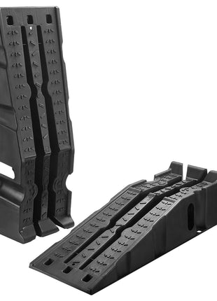 Car Ramps, 2 PCS 16000 lbs GVW Capacity, 6.7 in Lift Height, Portable High Profile Car Service Ramps for Home Garage Maintenance and Oil Changes, Heavy Duty for Truck SUV Vehicle Repair, Black