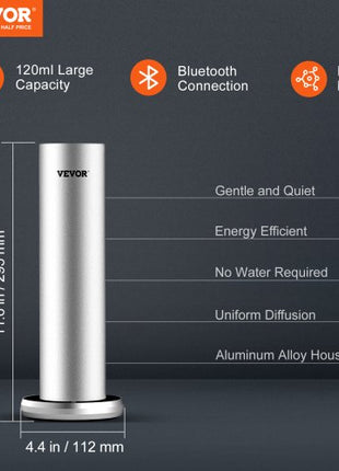 Scent Air Machine for Home, 120ml Bluetooth Smart Cold Air Diffuser, 1000sq.ft Waterless Essential Oil Scent Air Diffuser, Floor Standing Aromatherapy Machine for Spa, Yoga, Home, Office, Hotel