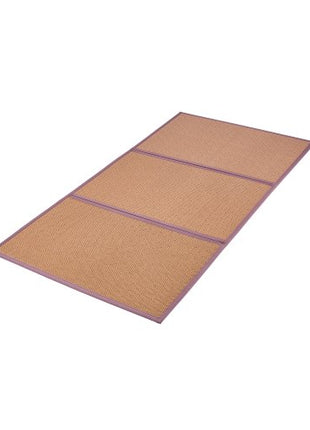 Japanese Tatami Mat, 80 x 39 in Foldable Handwoven Natural Rattan Tatami Mat, Non-Slip & Easily Cleaned Japanese Tatami Floor Mat, Summer Breathable Sleeping Mat for Meditation Yoga Relaxation