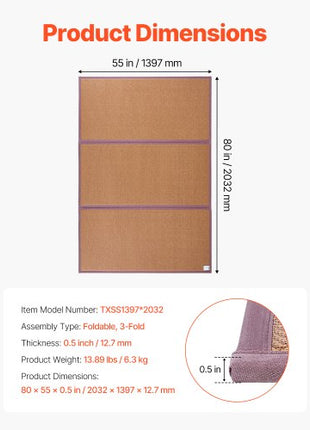 Japanese Tatami Mat, 80 x 55 in Foldable Handwoven Natural Rattan Tatami Mat, Non-Slip & Easily Cleaned Japanese Tatami Floor Mat, Summer Breathable Sleeping Mat for Meditation Yoga Relaxation