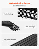 10PCS 2020 Aluminum Extrusion Profile, 23.62 Inch 600 mm, T Slot European Standard Anodized Linear Rail, High-Strength Extruded Aluminum Rail, for 3D Printer Parts and CNC DIY Workbench, Black