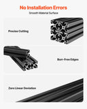 4PCS 4040 Aluminum Extrusion Profile, 15.75 Inch 400 mm, T Slot European Standard Anodized Linear Rail, High-Strength Extruded Aluminum Rail, for 3D Printer Parts and CNC DIY Workbench, Black