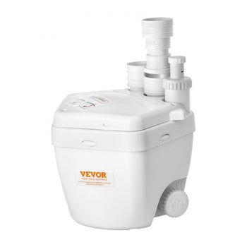 Utility Sink Pump, 1 HP, 2200 GPH Under Sink Pump with 3 Water Inlets 1 Outlet, 36 ft Max Lift, Cast Aluminum Motor, Macerating Toilet System, for Sink Shower Wash Bin Urinal Kitchen Basement