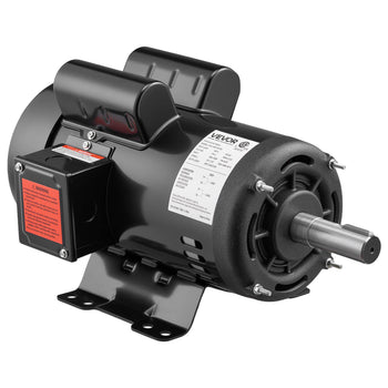 5 HP Electric Motor, 1725RPM Air Compressor Motor, CW/CCW Rotation, 1.125 inch Shaft Diameter, 2.75inch Shaft Length, 20.7N.m Torque, Single-Phase, ODP Cooling, 230V, 184T Frame