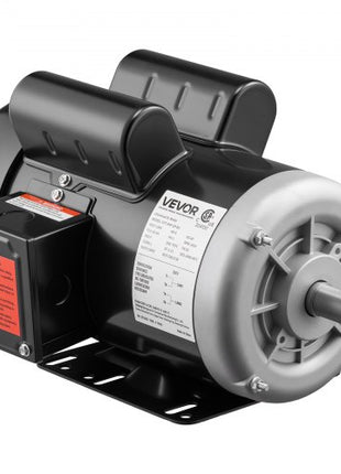 5 HP Electric Motor, 3450RPM Air Compressor Motor, CW/CCW Rotation, 0.875 inch Shaft Diameter, 2.25inch Shaft Length, 10.14N.m Torque, Single-Phase, 230V, TEFC Cooling