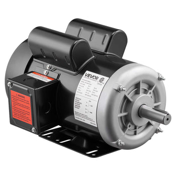5 HP Electric Motor, 3450RPM Air Compressor Motor, CW/CCW Rotation, 0.875 inch Shaft Diameter, 2.25inch Shaft Length, 10.14N.m Torque, Single-Phase, 230V, TEFC Cooling