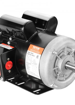2HP Electric Motor 1725 rpm, AC 115V/230V, 143/5T Frame, Air Compressor Motor Single Phase, 7/8" Keyed Shaft, CW/CCW Rotation for Agricultural Machinery and General Equipment