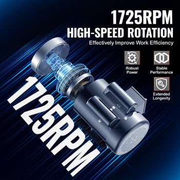 2HP Electric Motor 1725 rpm, AC 115V/230V, 56C Frame, Air Compressor Motor Single Phase, 5/8" Keyed Shaft, CW/CCW Rotation for Agricultural Machinery and General Equipment