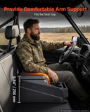 UTV Center Console Bench Seat Box Lockable Armrest Storage Box, HDPE Central Console Tools Organizer with Cups and Phone Holder - Compatible with Polaris Ranger & 2017-2026 Can-Am Defender