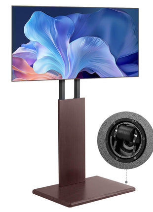 Universal TV Stand, Table Top TV Stand for 32-70 inch Screens, Swivel and Height Adjustable TV Mount Stand Holds up to 99 lbs with Power Strip, for Living Room, Bedroom, MAX VESA 600 x 400 mm