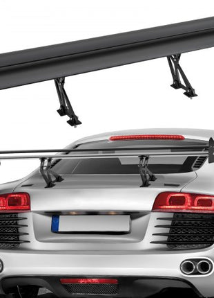 GT Wing Car Spoiler, 53.1 inch Universal Spoiler with Double Deck, Adjustable Lightweight Aluminum, Car Rear Spoiler Wing, Racing Spoiler BGW/JDM Drift Black