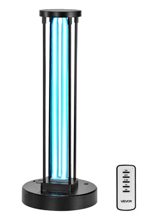 UV Light, 36W Ultraviolet Lamp with Ozone Purifier, UVC Lamp with 30/60/120 Minutes 3-Gear Timer and Remote Control, for Room up to 400 sqft, UVO Lights for Living Room, Bedroom, Hotel, School