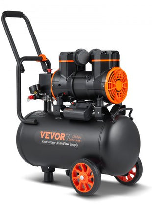 6.3 Gallon Air Compressor, 2 HP 3.35 CFM@90PSI Air Compressors with Max. 116PSI Pressure, Oil Free Compressor Tank for Auto Repair, Tire Inflation, Spray Painting, Woodwork Nailing