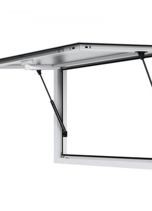 Concession Window for Food Truck, 36"x24" Aluminum Alloy Food Truck Service Window, Up to 85 Degrees Stand Serving Window with Awning Door & Drag Hook,  for Food Trucks Concession Trailers