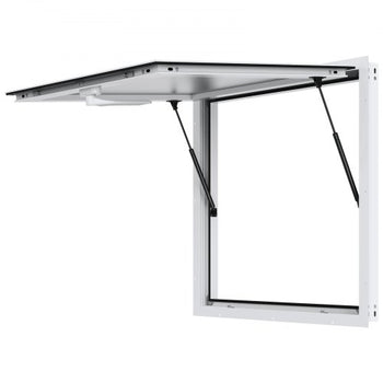 Concession Window for Food Truck, 36"x36" Aluminum Alloy Food Truck Service Window, Up to 85 Degrees Stand Serving Window with Awning Door & Drag Hook,  for Food Trucks Concession Trailers