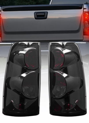 Tail Light Assembly Compatible with 1999-2006 Chevy Silverado 1500 2500 3500, 1999-2003 GMC Sierra 1500 2500 1500/2500 HD, 2PCS Left & Right Side Taillights Rear Brake Lamps without Bulbs