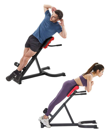Roman Chair Hyperextension Bench, 300 lbs Adjustable Extension Machine, Multi-Function Exercise Equipment for Glute, Hamstring, Lower Back, and Ab Workout, Fitness Weight Bench for Home Gym