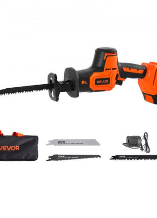 Cordless Reciprocating Saw, 20 V, 3000 SPM Variable Speed, 1 inch Stroke Length, Electric Reciprocating Saw with Battery, Charger, 8 Blades, and Carrying Bag, for Wood, Metal and Plastic Cutting
