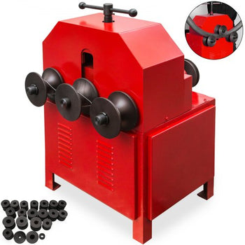 Pipe Tube Bender, 9 Round and 8 Square Die Set Electric Pipe Tube Bender 1.5KW Multi-function Electric Pipe Bender