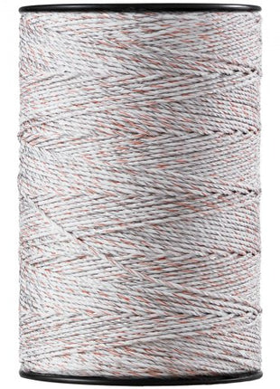 Electric Fence Wire, 2625Ft 800M Portable Polywire, 3/32" Diameter 9 Mixed Metal Strands for Reliable Conductivity and UV, Rust Resistance, Fencing Rope Line for Horse, Cattle, Livestock