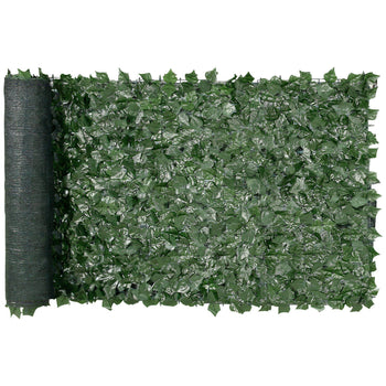 Ivy Privacy Fence, 39 x 98 in Artificial Green Wall Screen, Greenery Ivy Fence with Mesh Cloth Backing and Strengthened Joint, Faux Hedges Vine Leaf Decoration for Outdoor Garden, Yard, Balcony