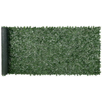 Ivy Privacy Fence, 59 x 158in Artificial Green Wall Screen, Greenery Ivy Fence w/ Mesh Cloth Backing and Strengthened Joint, Faux Hedges Vine Leaf Decoration for Outdoor Garden, Yard, Balcony