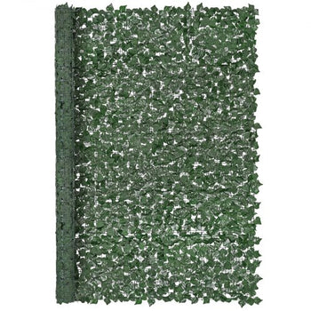 Ivy Privacy Fence, 96 x 72 in Artificial Green Wall Screen, Greenery Ivy Fence with Strengthened Joint, Faux Hedges Vine Leaf Decoration for Outdoor Garden, Yard, Balcony, Patio Decor