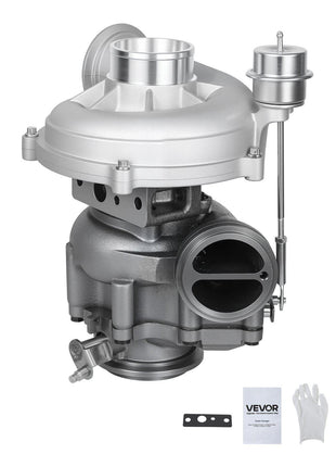 Complete Turbo Turbocharger Kit with Wastegate Actuator, Compatible with Ford V8 7.3L Excursion 2000-2003, F-250 F-350 F-450 F-550 Super Duty 1999-2003, Replace# 1831383C92, 1831383C93