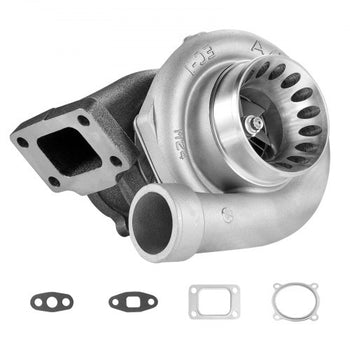 Turbo Turbocharger with Gasket Kit, Turbo Charger Replacement for Car Engines, Compatible with 2.5L-6.0L Engine Displacements, Heat Resistance Engine Turbocharger with K418 Alloy Impeller
