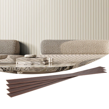 Wood Slat Acoustic Panels 8 PCS 96 x 6 inch for Modern Wall Matte White