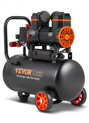 4.8 Gallon Air Compressor, 1.2HP 2.2 CFM@90PSI Oil Free Air Compressor Tank & Max. 116PSI Pressure, 70 dB Ultra Quiet Compressor for Auto Repair, Tire Inflation, Spray Painting, Woodwork Nailing