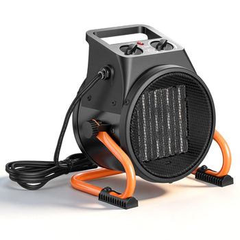 Greenhouse Heater, 1500W Electric PTC Space Heater with Fan, Low & High Heat Modes, 15° Adjustable Angle, Overheat Protection, Portable for Grow Tent, Small Greenhouse, Flower Room, Home Office