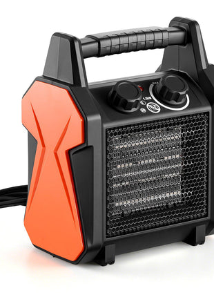 Greenhouse Heater, 1500W Electric PTC Space Heater with Fan, Low & High Heat Modes, Overheat Protection, Tip-Over Shut-Off, Portable for Grow Tent, Small Greenhouse, Flower Room, Home Office
