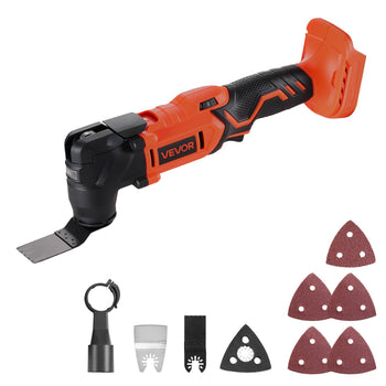 Cordless Oscillating Tool, 20V Multitool Oscillating Tool with 6 Variable Speeds 8500 - 17000 OPM, 3.2° Oscillating Angle, 8PCS Saw Accessories & LED Work Light (Battery Pack Not Included)