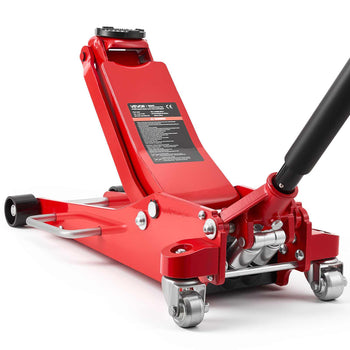 Low Profile Floor Jack, 3 Ton (6614 lbs) Capacity, Aluminum Racing Floor Jack with Dual Pistons Quick Lift Pump, Hydraulic Trolley Car Lift for Sports Car, SUV, Pickup, Lifting Range 3.3"-20.3"