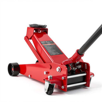 Low Profile Floor Jack, 3 Ton (6614 lbs) Capacity, Steel Racing Floor Jack with Single Piston Quick Lift Pump, Hydraulic Trolley Car Lift for Sports Cars, SUVs, Pickups, Lifting Range 5.1"-19.7"