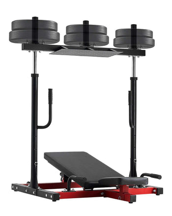 Vertical Leg Press Machine, Lower Body Special Home Gym Machine, Carbon Steel Leg Press Exercise Training Equipment, Adjustable Leg Strength Workout for High-Intensity Presses, 550 lbs Capacity