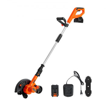 Lawn Edger, 8.8-inch Blade Length, Battery Powered Cordless Edger Lawn Tool, with 3-Position Blade Depth, 4000 mAh Battery and Charger Included, for Lawns, Driveways, Yards, and Sidewalk Edges