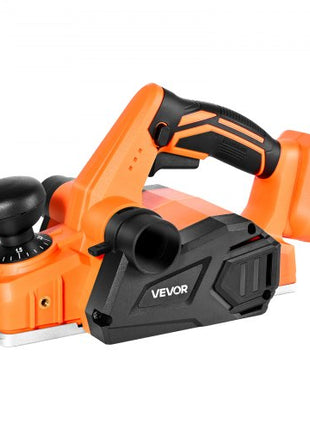 Cordless Handheld Planer, 3-1/4-Inch Cut Width, 15000 RPM Electric Hand Wood Planer with Brushless Motor, Adjustable Cut Depth for Woodworking, Compatible with VEVOR 18V Battery (Bare Tool Only)