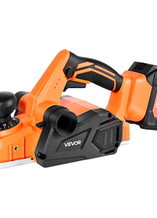 Cordless Handheld Planer, 3-1/4-Inch Cut Width, 15000 RPM Electric Hand Wood Planer with 4.0 Ah 18V Lithium Battery, Brushless Motor, Adjustable Cut Depth, Dust Collection Bag, for Woodworking