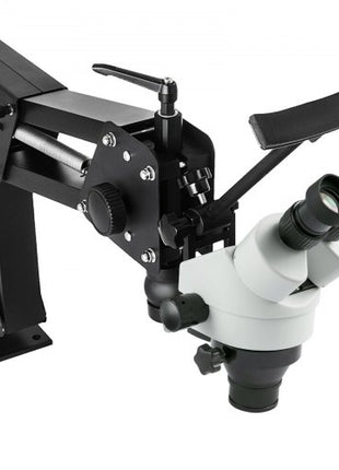 Micro Inlaid Mirror Multi-Directional Microscope with Spring Bracket Multi-Directional Micro-Setting Microscope Microscope Gem Diamond Setting Machine with Stand Jewelry Tools 7X-45X