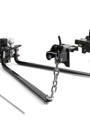 Weight Distribution Hitch, 10000 lbs Max Towing & 1000 lbs Max Tongue, Weight Distributing Hitches Kit Includes 2 in Shank and 2-5/16 in Ball, Load Leveling Hitch for Trailers, Black