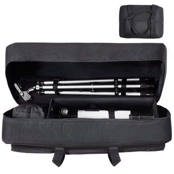 Telescope Case, 30”, Telescope Storage Bag with Fixed Buckles, Multi-Pocket & Detachable Divider, Shock-Absorbent Telescope Travel Carrying Case for Optical Tube & Tripod, Counterweight Pocket